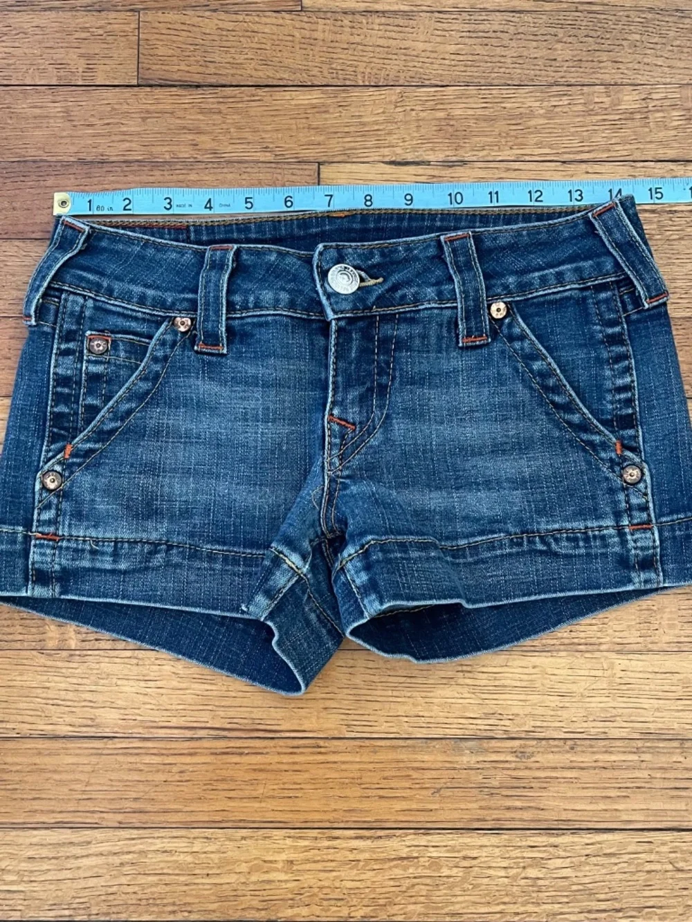 True Religion Emma Short Denim Shorts